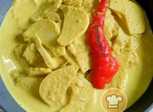 Gambar Umbut Kelapa Masak Lemak Kuning
