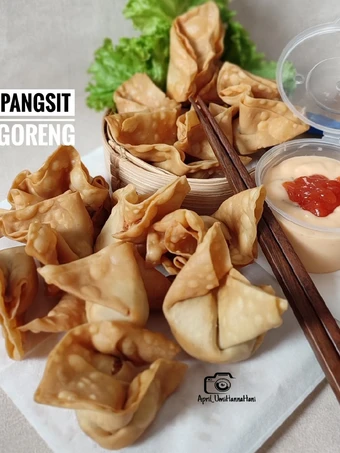 Cara Sederhana Menyiapkan Resep  Pangsit Goreng Isian Ayam &amp; Udang yang Enak, Bisa Manjain Lidah