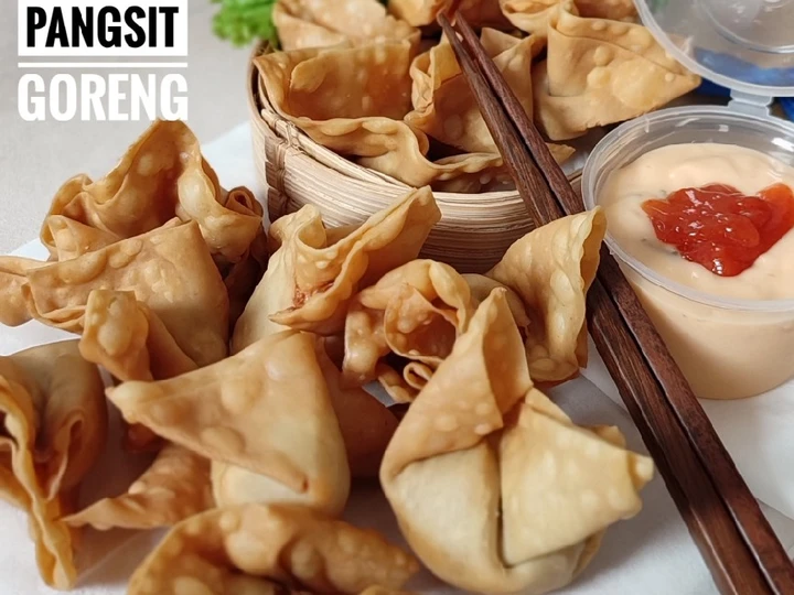 Cara Sederhana Menyiapkan Resep  Pangsit Goreng Isian Ayam &amp;amp; Udang yang Enak, Bisa Manjain Lidah