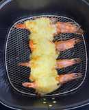 Tôm nướng phô mai bằng nồi chiên không dầu