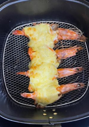 Hình của món Tôm nướng phô mai bằng nồi chiên không dầu.