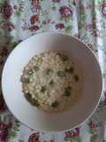 Fregola con asparagi e gorgonzola
