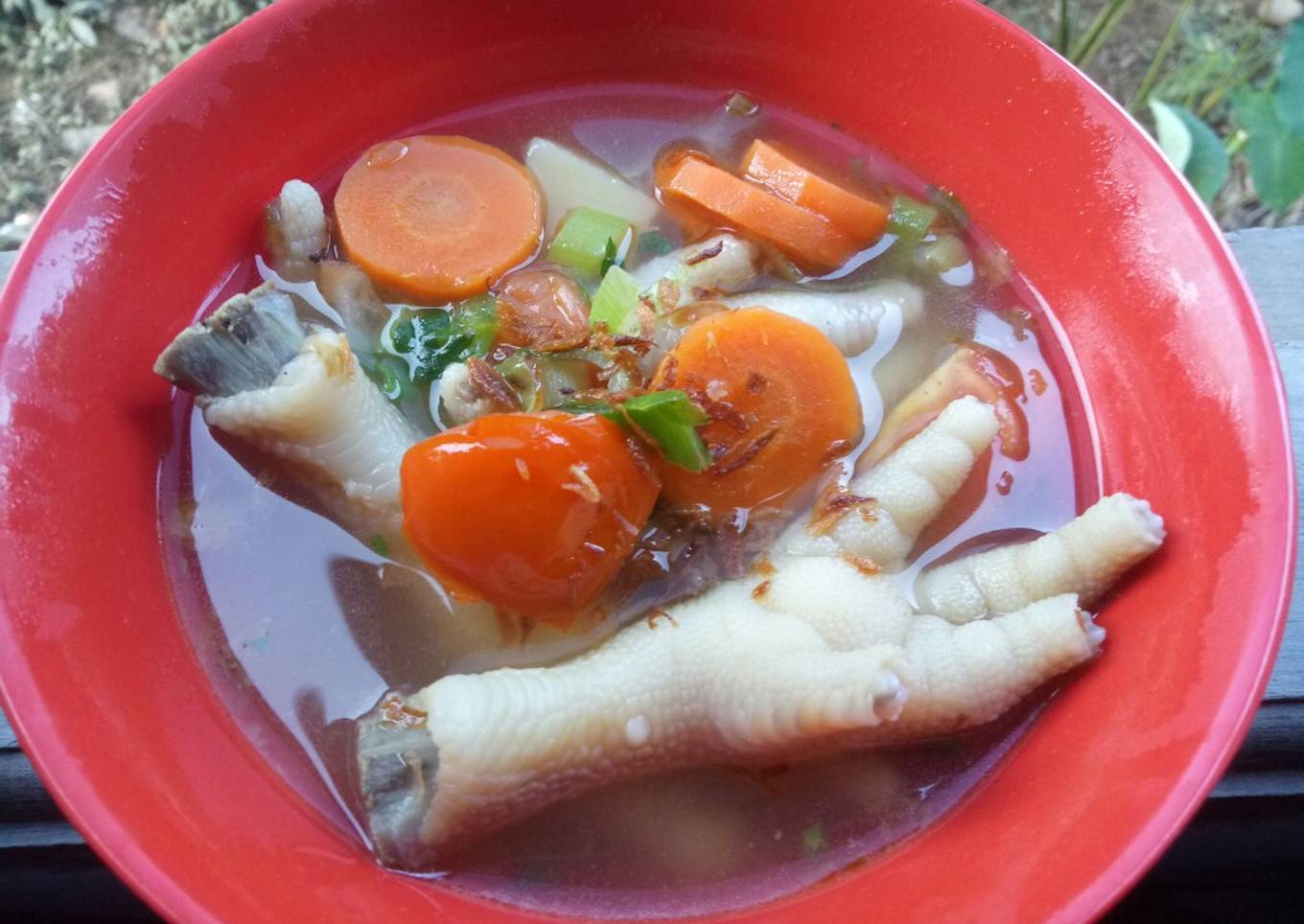 Sayur sop ceker (bumbu racik)