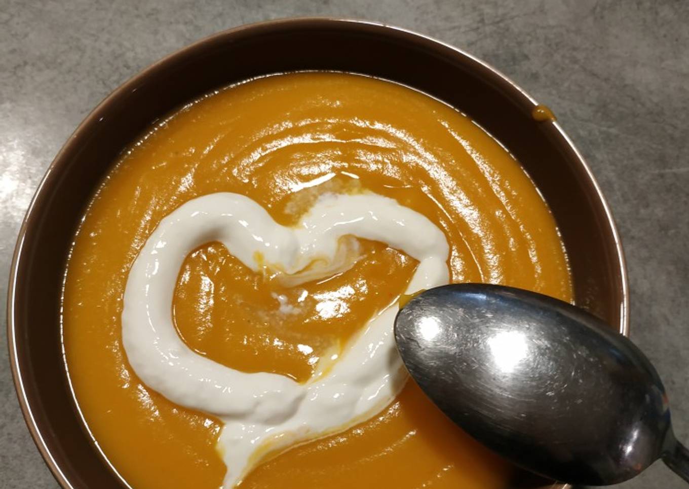 Velouté potiron patate douce