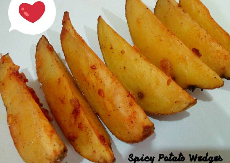 Proses Membuat Spicy Potato Wedges, Lezat