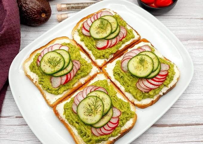 Recette Délicieux Tartines avocat