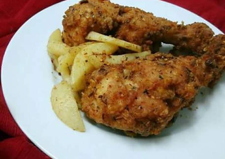 Easiest Way to Prepare Perfect Italian Spiced Fried Chicken