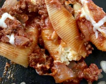 How To Cooking Recipe Italian Stuffed Shells Delicious and Healthy