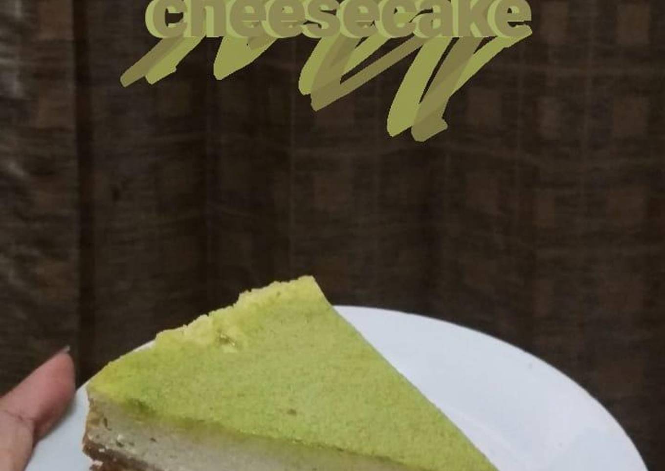 Matcha cheesecake