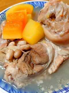 花生豬腳燉青木瓜 的食譜成品照片