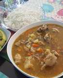 Sopa de pata de vaca a mi estilo