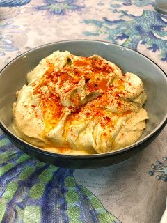 Una foto de Hummus de garbanzos
