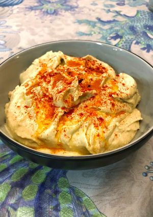 Una foto de Hummus de garbanzos