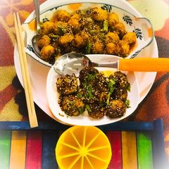 A picture of Chinese Golden Coin Eggs: A Hunanese Recipe.