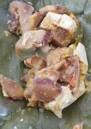 Foto resep Pepes tahu jamur ikan peda pedaas😊