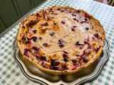 Flan pâtissier aux fruits rouges et cranberries