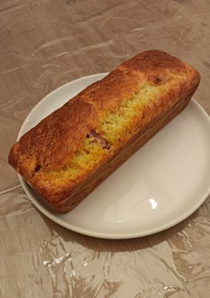 Une photo de Cake aux lardons, abricots et gruyère