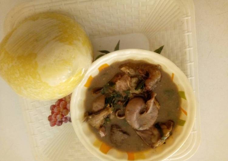 Now You Can Have Your White soup with yellow garri