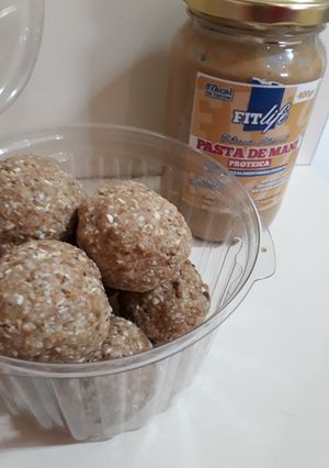 Una foto de Trufas proteicas