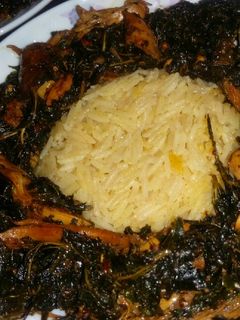 صورة لوصفة ملوخية ورز