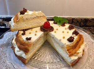 Foto principal de Tarta soufflé de limón con solo 3 ingredientes