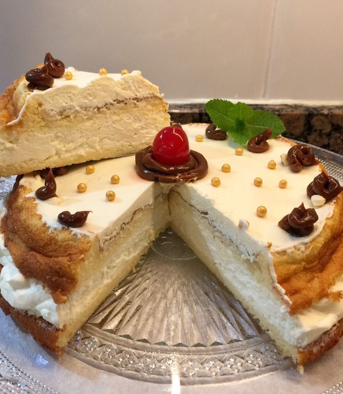 Una foto de Tarta soufflé de limón con solo 3 ingredientes