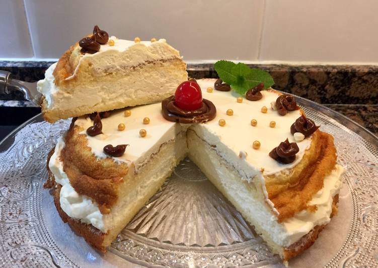 Tarta soufflé de limón con solo 3 ingredientes