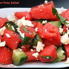 A picture of Watermelon Feta Salad.