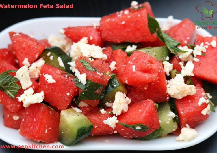 Recipe of Quick Watermelon Feta Salad