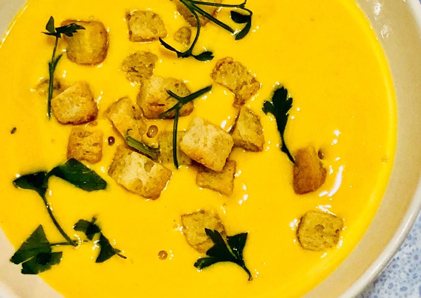 Crema de calabaza y queso en Thermomix tm5 ¡súper cremosa!