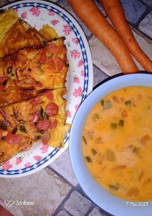 Foto resep Dadar kuah santan
