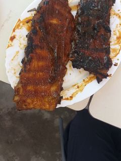 Una foto de Costillas a la doble barbacoa