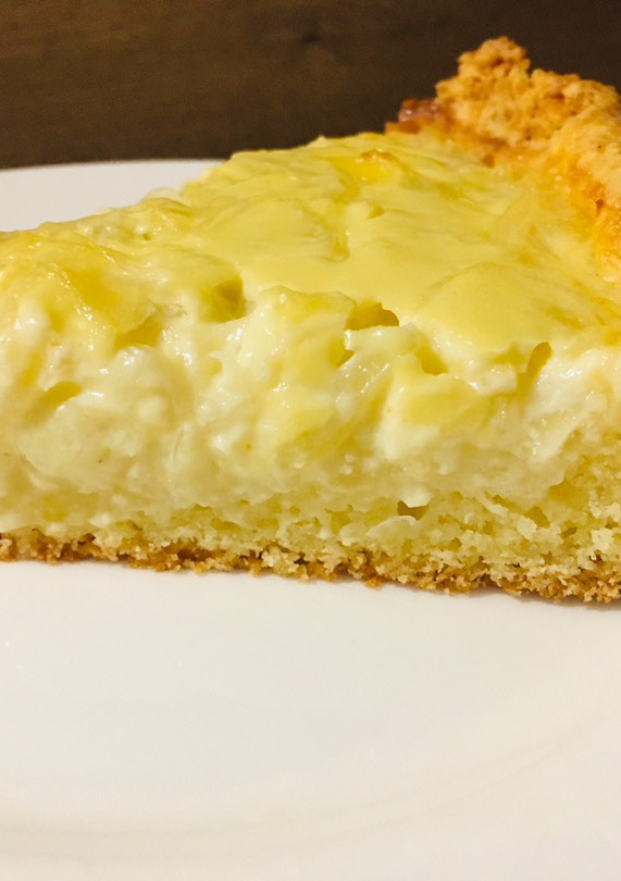 Una foto de Tarta de cebollas y queso azul en masa dulce