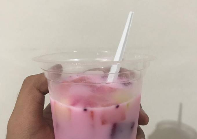 Resep: Es buah susu creame Menu Enak Dan Mudah Dibuat