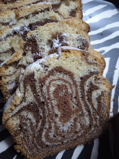 Una foto de Budín marmolado!