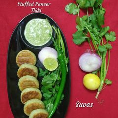 A picture of Stuffed Paneer Tikki.