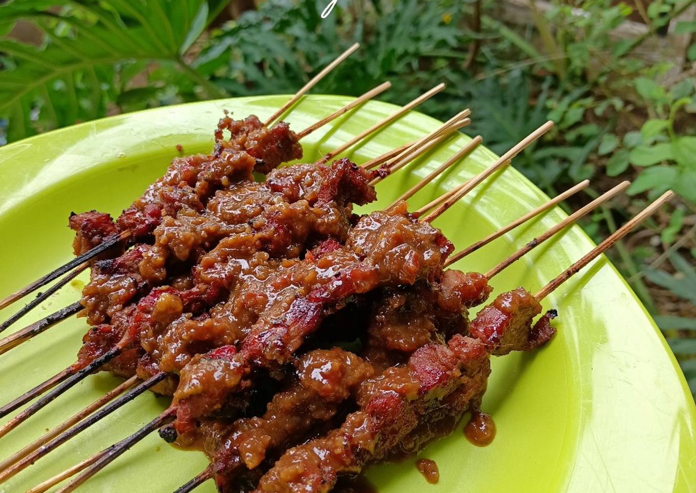 Sate kambing bumbu kacang