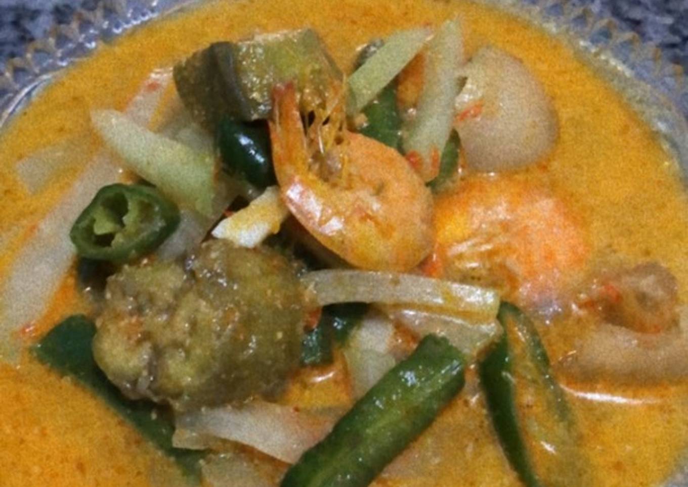 Lodeh Udang Labu Siam