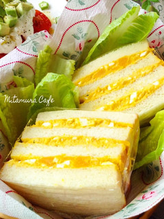 南瓜蛋沙拉三明治 的食譜成品照片