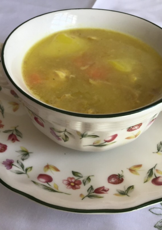 Una foto de Sopa de pollo