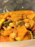 Mediterranean Vegetable Stew with Chickpeas and Mozzarella
