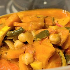 Mediterranean Vegetable Stew with Chickpeas and Mozzarella A picture of Mediterranean Vegetable Stew with Chickpeas and Mozzarella.