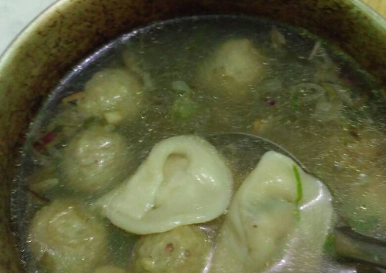 Resep Pangsit ayam kuah bakso yang Enak