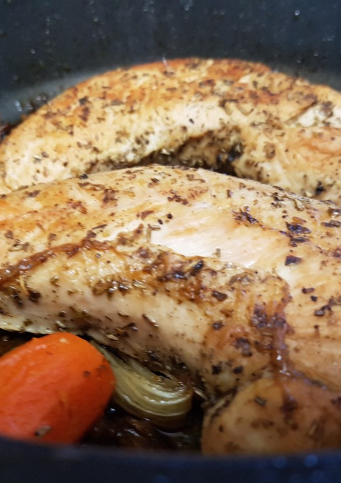 Una foto de Pechuga de pavo al romero