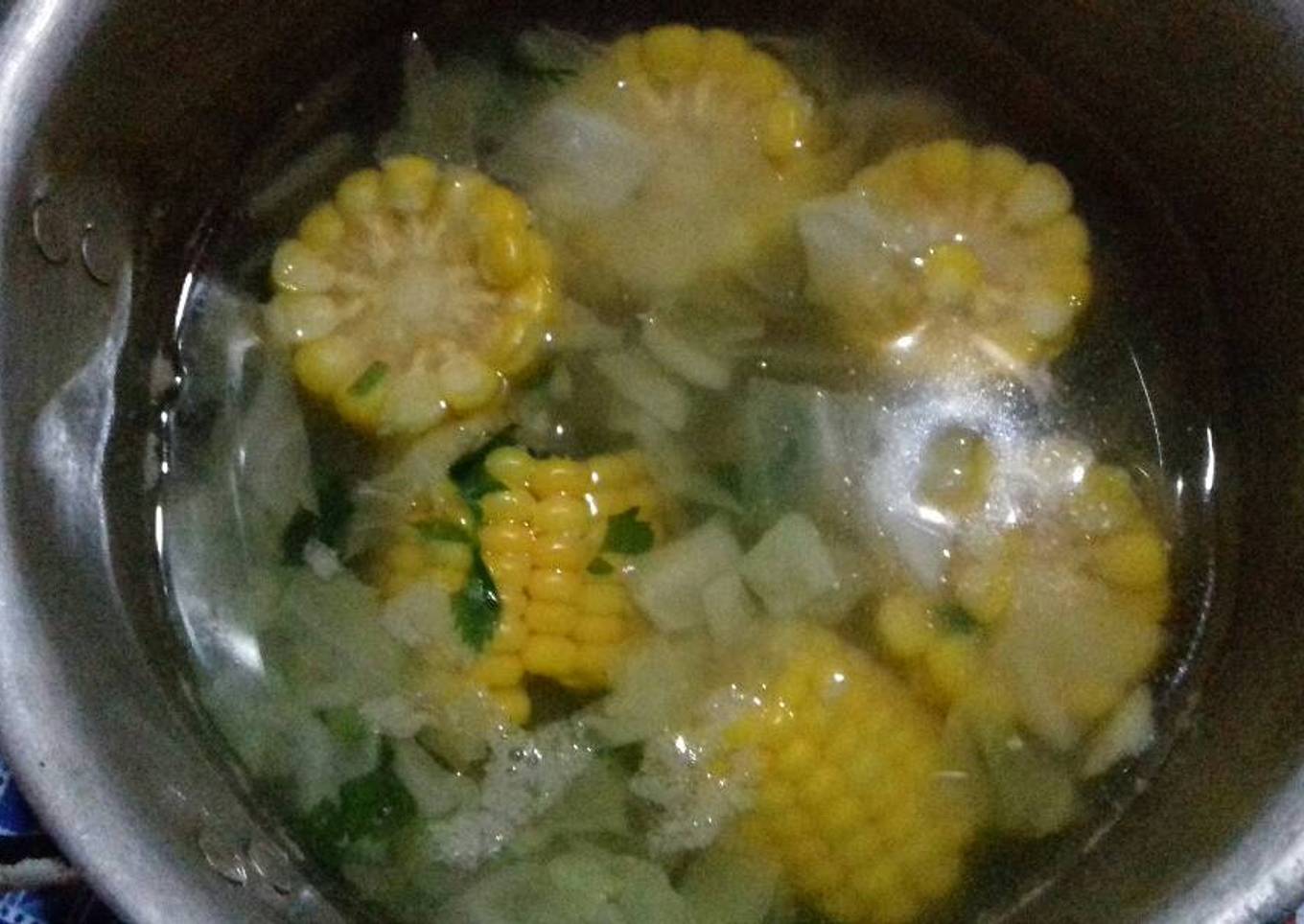 Sop sayur jagung segerrrr #(postingrame2_jagung)