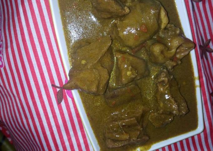Miyan kuka(dry baoba leave soup)
