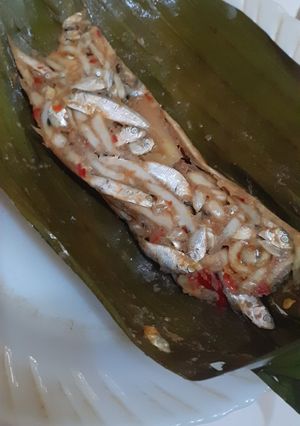 Foto resep Pepes teri tempoyak🤤🤤