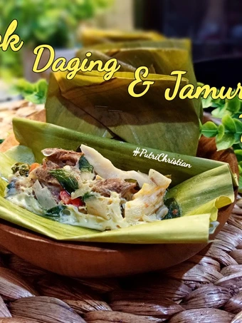 Cara Gampang Membuat Resep Botok daging sapi jamur tiram Anti Ribet, Sempurna