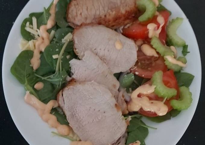 My Peppered Roast Pork Loin Salad 😍