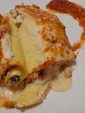 Crespelle pomodoro funghi e ricotta